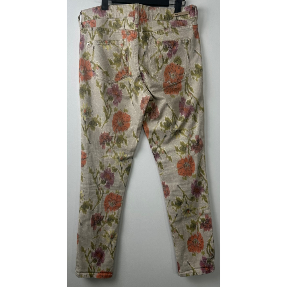 Anthropologie PILCRO Stet Fit Floral Stretch Denim Ankle Jeans Sz. 29 Boho D29 - Picture 4 of 7
